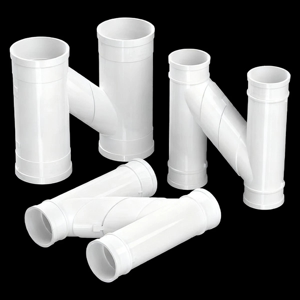 PVC Drain Pipe Connector Split-type Drainage Tube Fittings Interconnecting Pipe