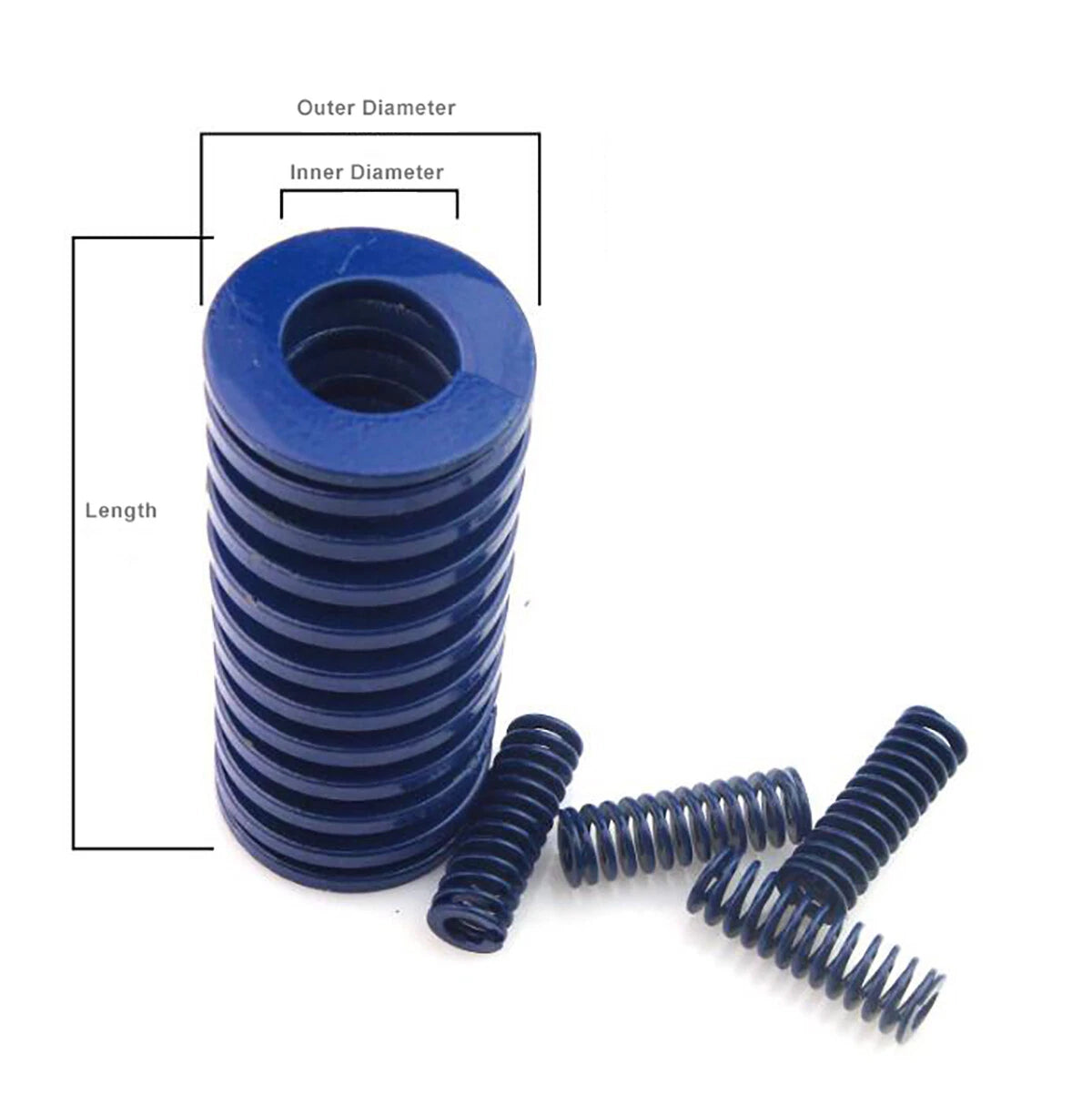 Blue - TL Die Springs Light Load Duty Compression Spring Mould Spring OD 8~40mm