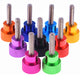M3 Knurled Thumb Screws with Step Grip — Colored Anodized Hand Knob Bolts