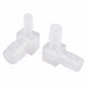 Plastic 90 Degree Elbow Barbed Hose Joiner Reducer Connector L-type Pipe Water