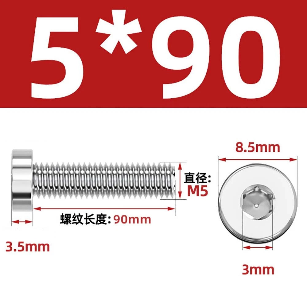 M1.4–M12 Low Head Socket Cap Screws – A2 Stainless Steel, Space‑Saving Design for Tight Clearances