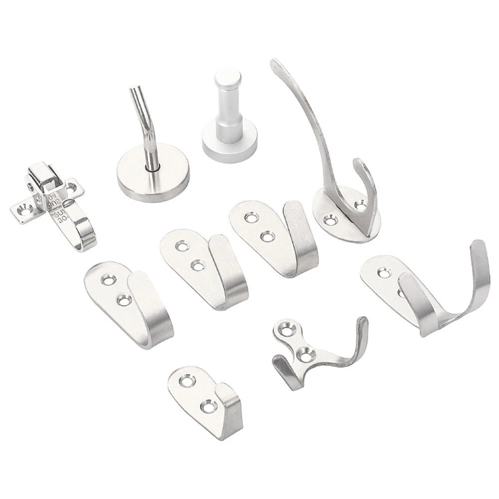 304 Stainless Steel Bathroom Kitchen  Wall Door Holder Hook Hanger Hooks