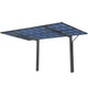 17.44x9x11FT Single Carport with Aluminum Frame & Polycarbonate Panels, for Car, Truck & Outdoor Driveway