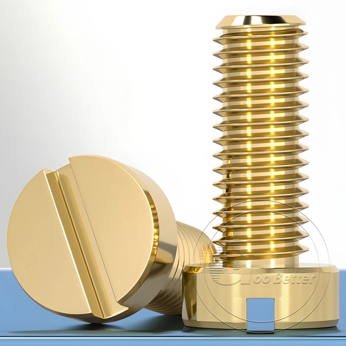 Brass Slotted Pan Head Machine Screws — M2 to M10, Multiple Lengths - HomeDIYer