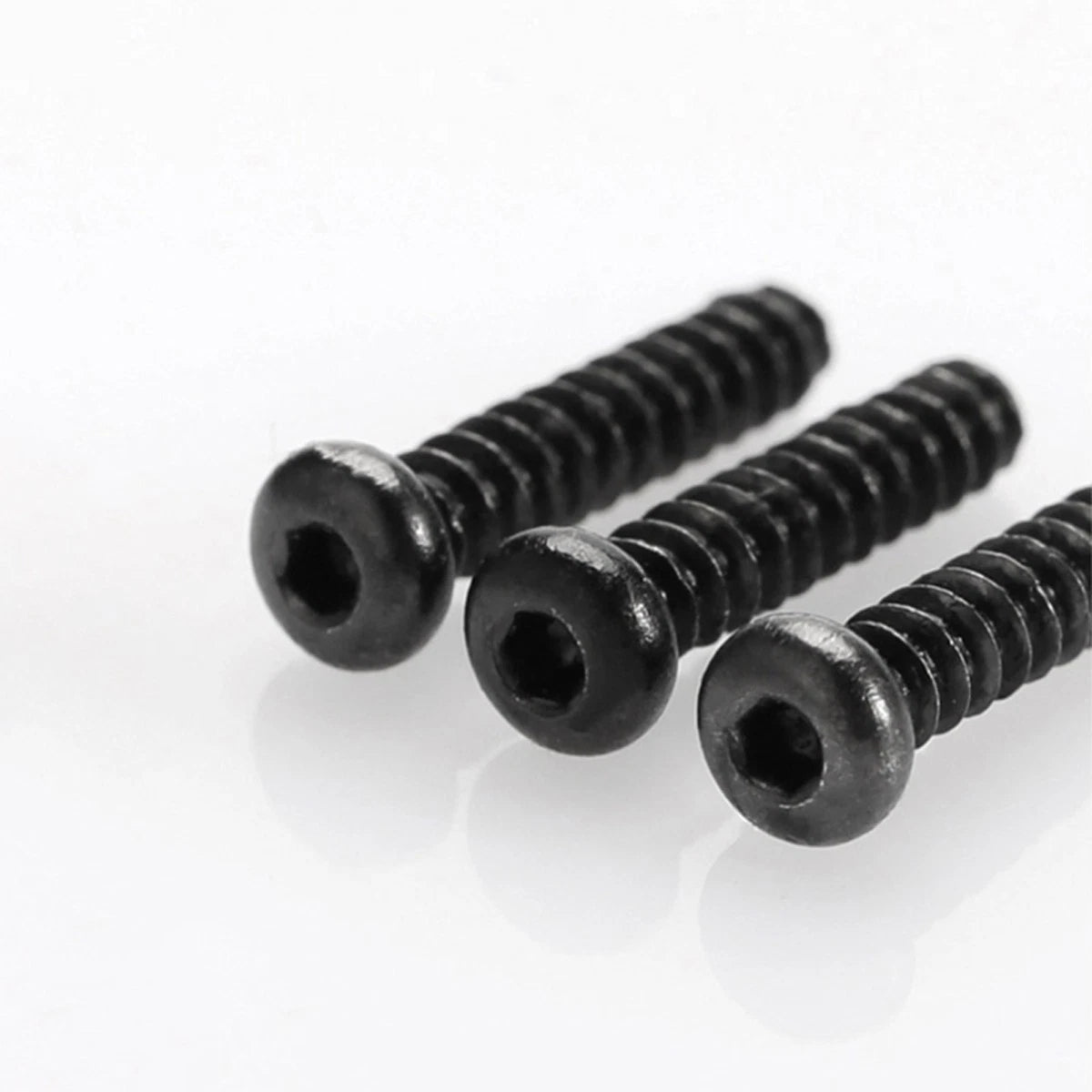 M2 M2.6 PB Round Head Socket Cap Self Tapping Screws – Grade 8.8 Carbon Steel, Black