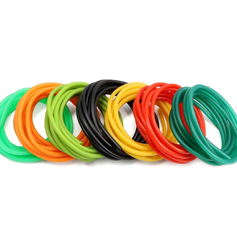 Natural Latex Rubber Tubing — ID 1.6mm to 6mm, Multi-Color, Cut-to-Length