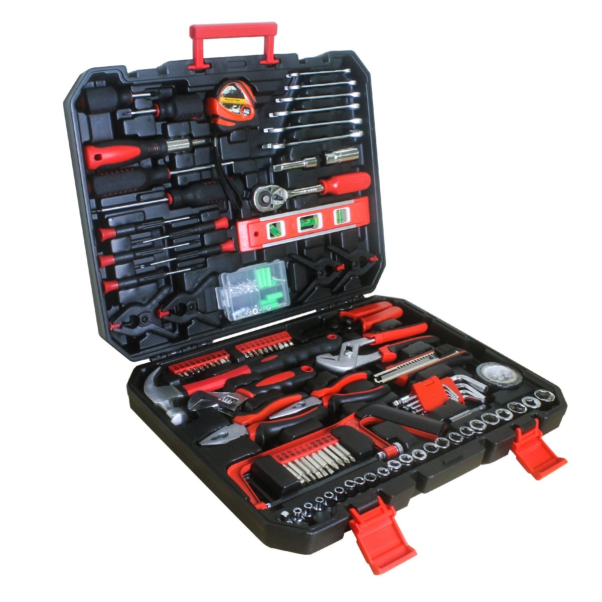 Black Hand Tool Box with Tool Set 238Pcs - HomeDIYer