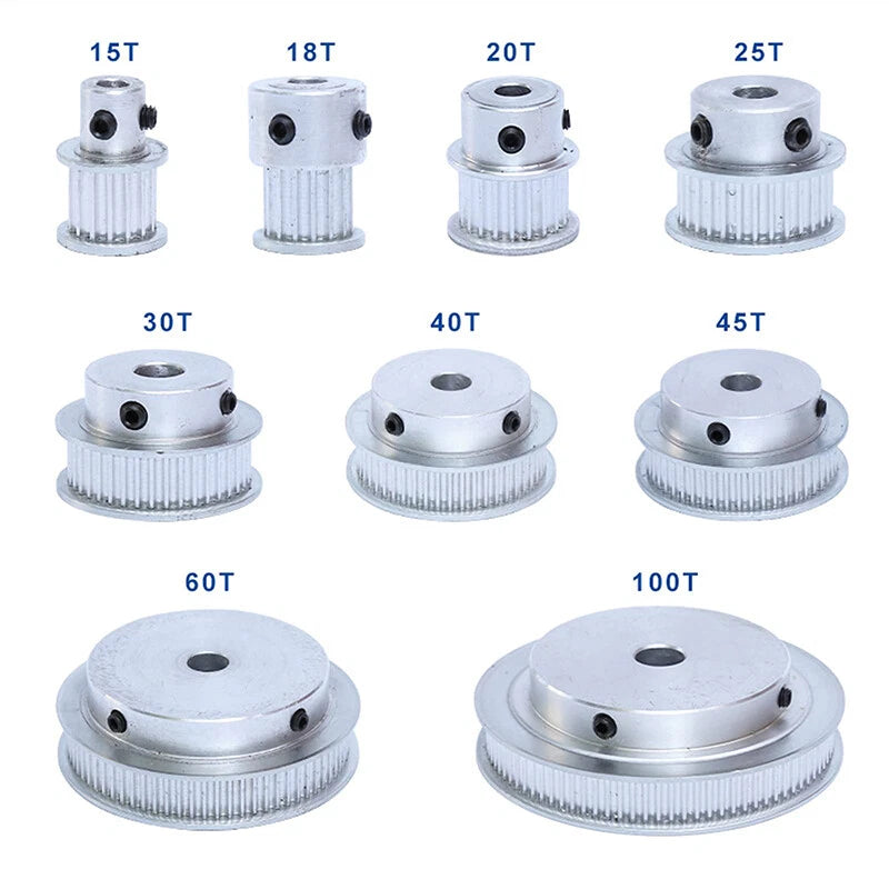 2GT Timing Pulley Synchronous Wheel 80-120 Teeth 10mm Belt 5mm-25mm Bore for 3D