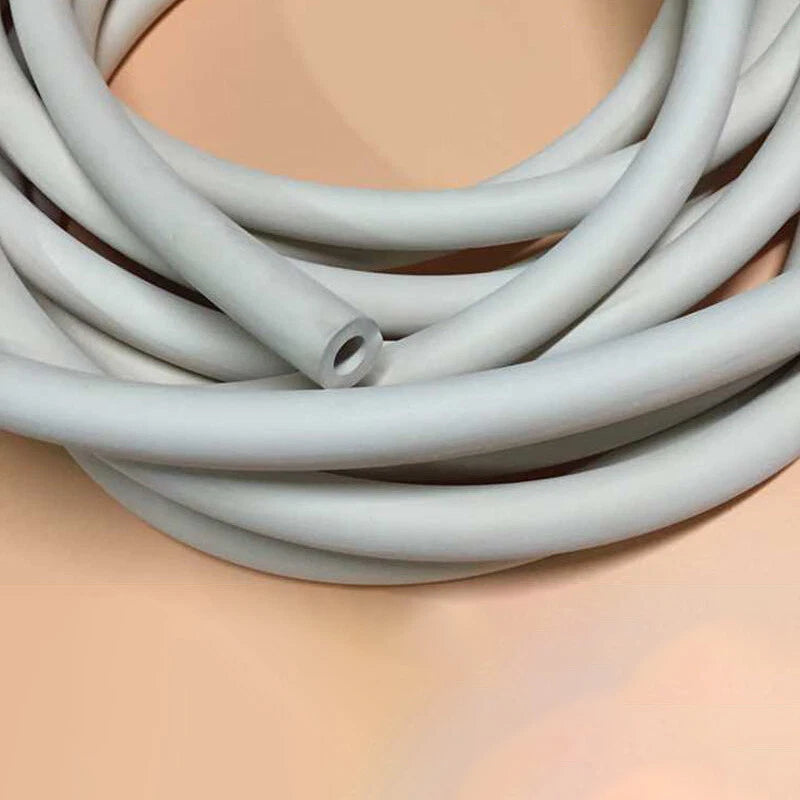 White Rubber Vacuum Tube — Laboratory Hose Pipe, ID 1.5mm–14mm, Multiple Lengths