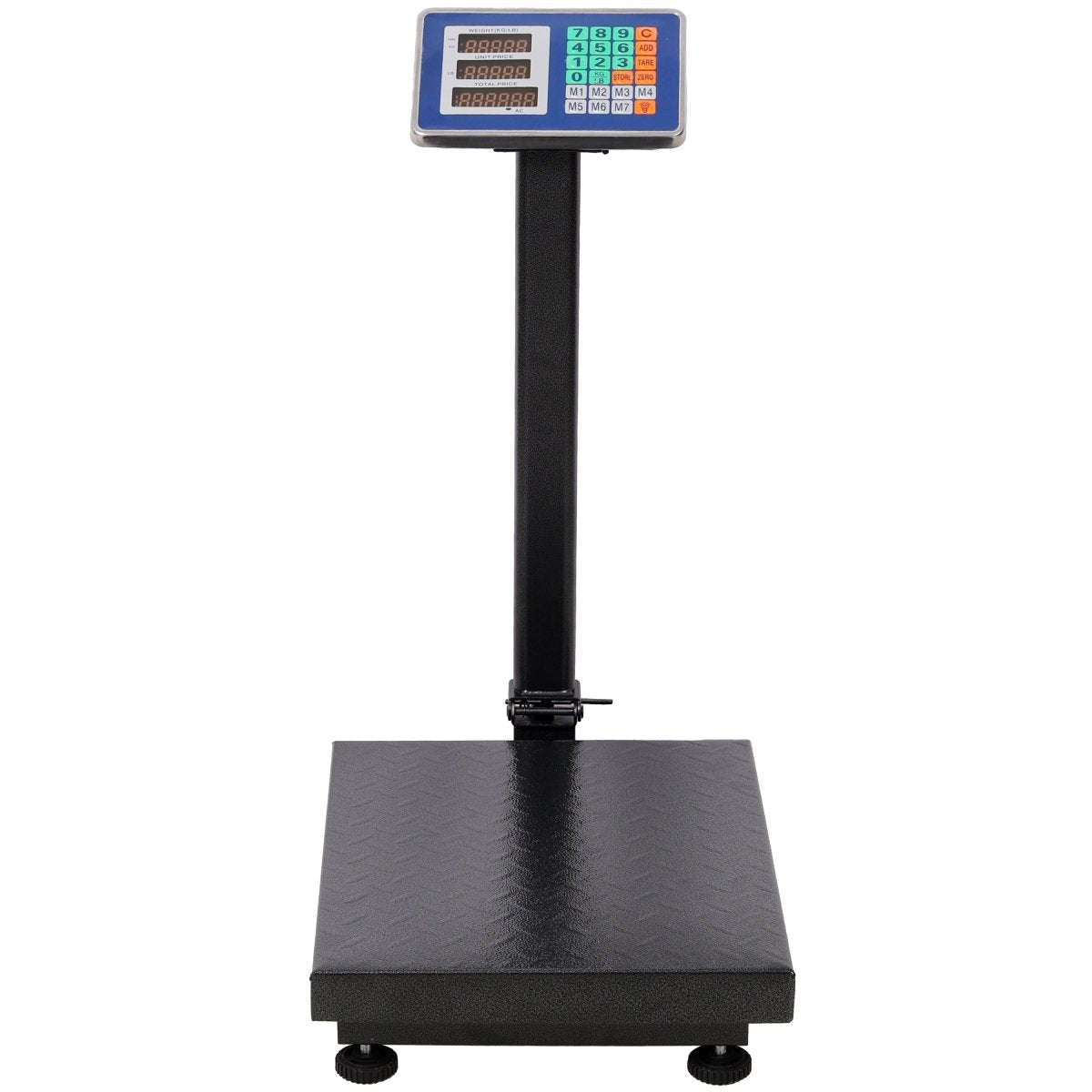 660lbs Weight Computing Digital Scale Floor Platform Scale,0.1 lbs Accuracy Computing Floor Scale with LB/KG, Tare, Price Calculator, Black color - HomeDIYer
