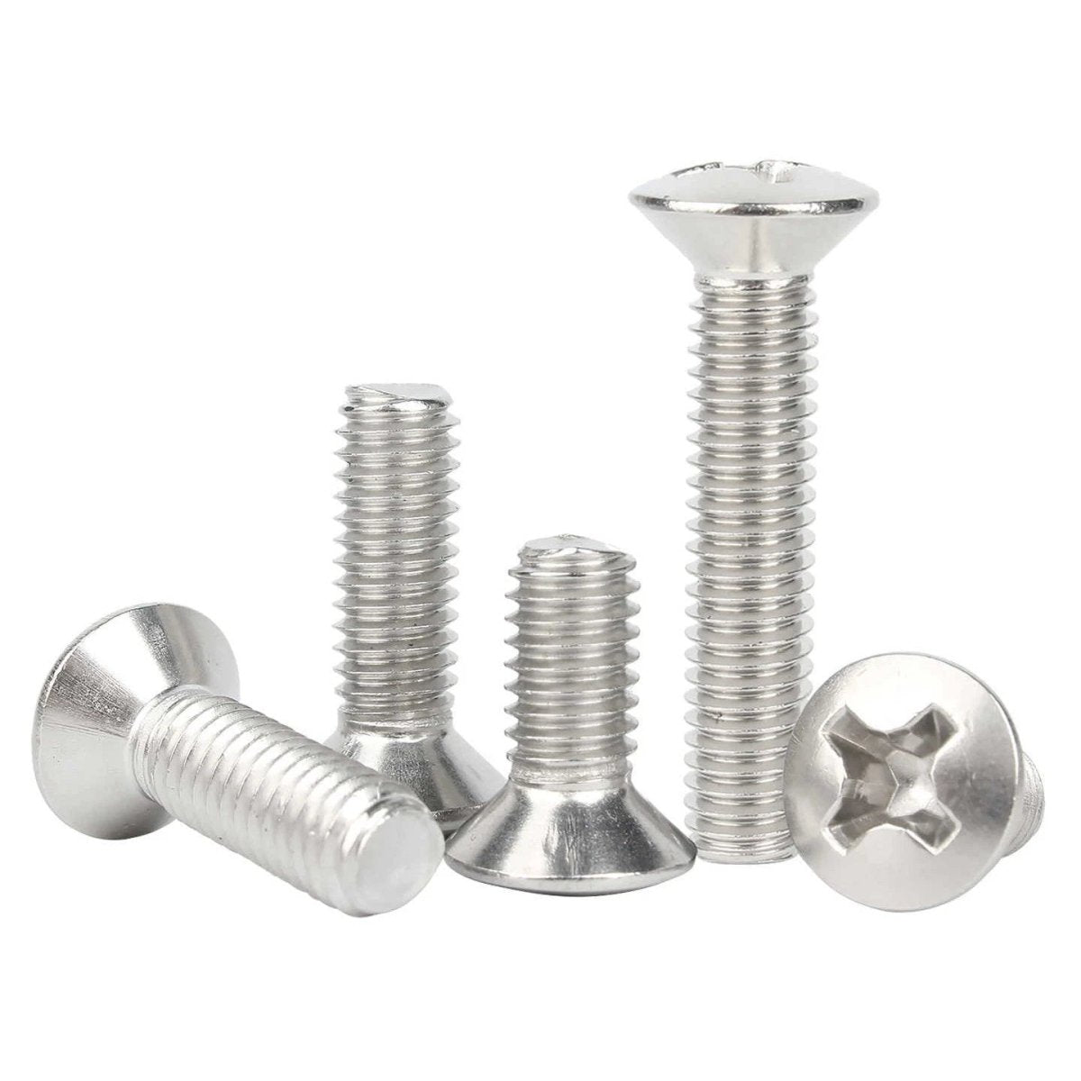 Phillips Oval Head Machine Screws Stainless Steel — M1.6 to M10, All Sizes - HomeDIYer