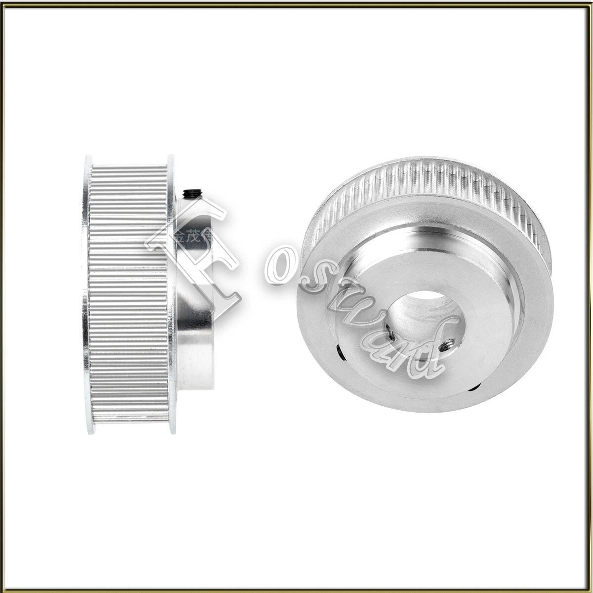 HTD 3M Timing Belt Pulley w/ Step Bore 4 ~ 25mm 20-120T For 15mm Wide Aluminum