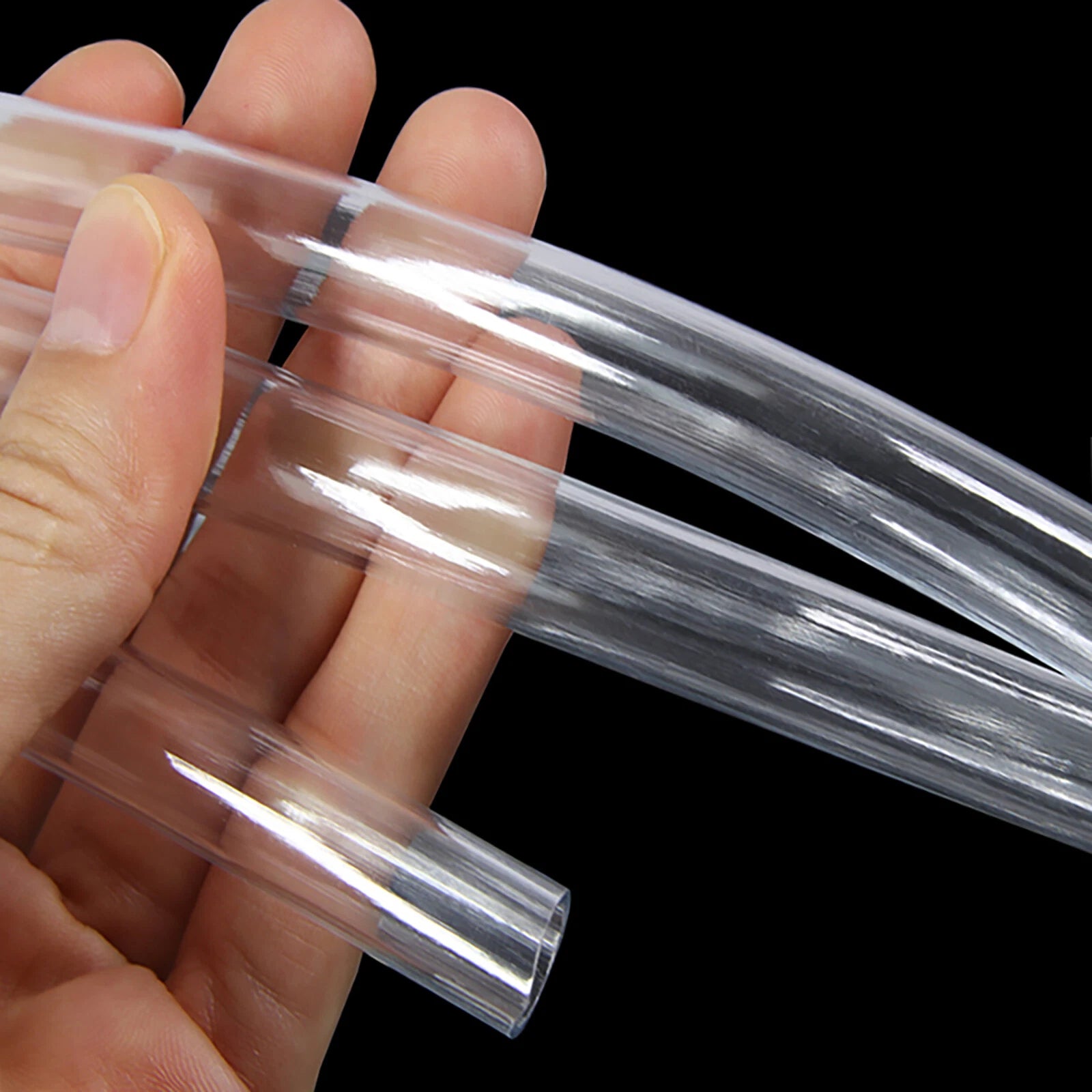 Clear Flexible PVC Tubing – OD 3mm to 57mm, Custom Cut Lengths