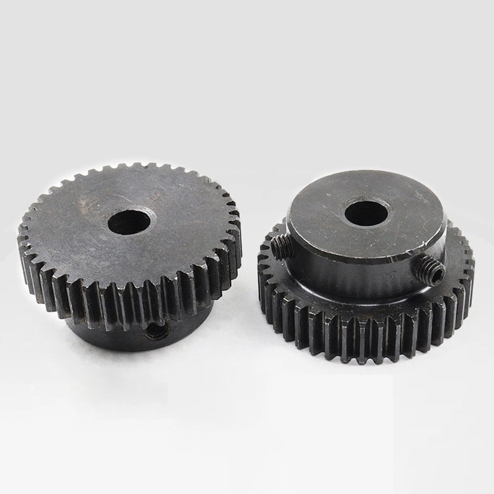 1 Mod Spur Gear 15T-40T  Pinion Gear with Step Motor Gear 45# Steel Bore 5-14mm