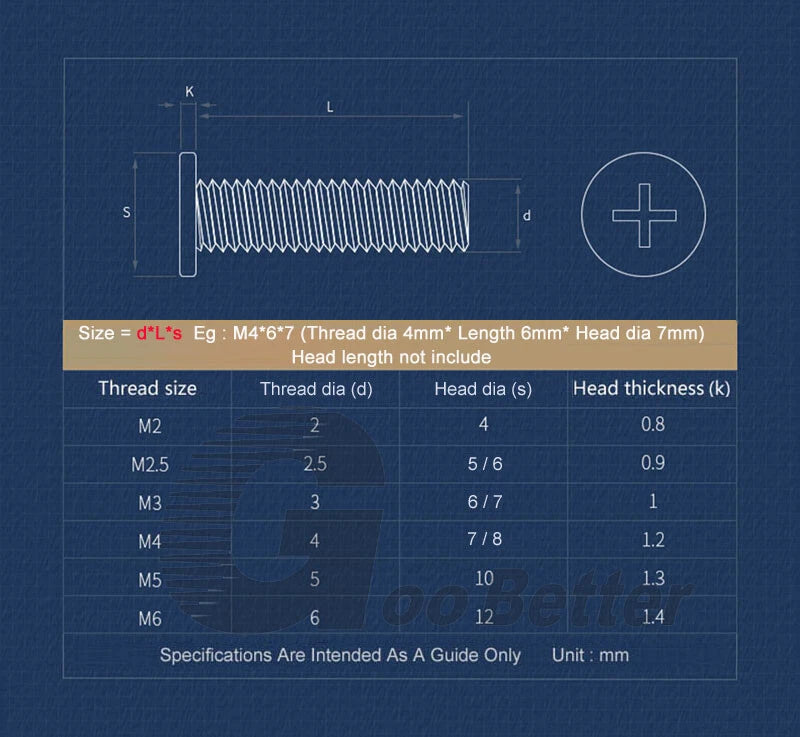 M4 M5 M6 M8 Thin Flat Head Phillips Machine Screws – A2 Stainless Steel, Ultra‑Low Profile (4–50mm Lengths)