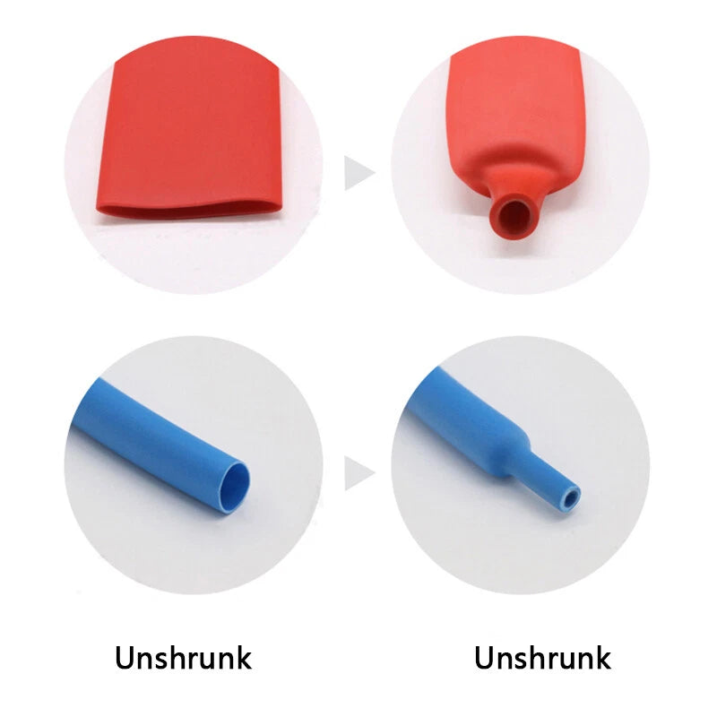 3:1 Heat Shrink Tubing — Dual Wall Adhesive-Free Sleeve, Φ1.6mm to Φ65mm, 8 Colors