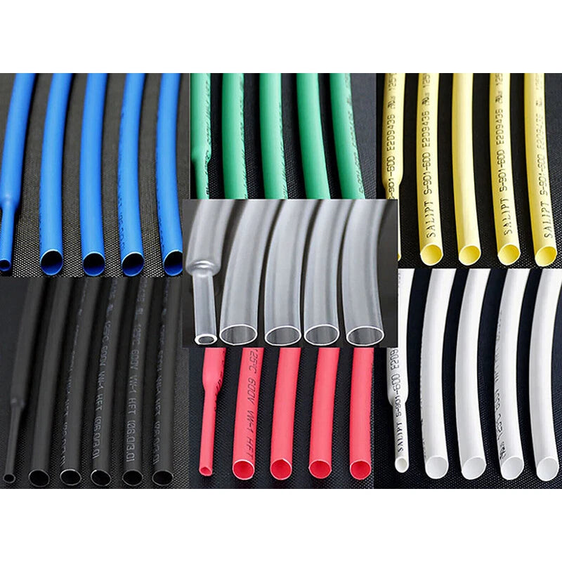 Heat Shrink Tubing 2:1 Ratio – 12mm to 18mm, 7 Colors, 1m–50m Lengths