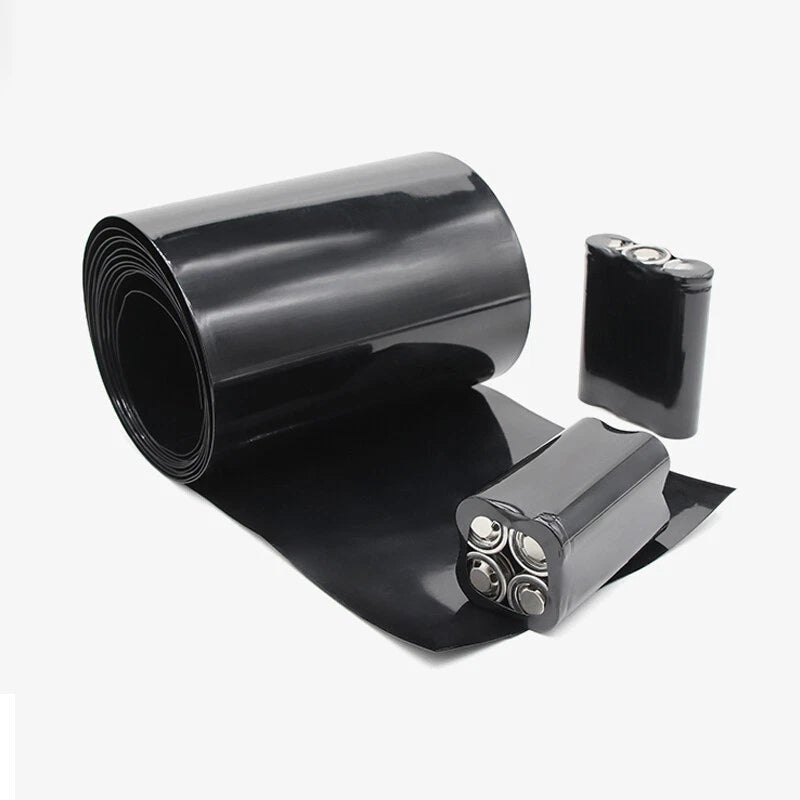 373mm Flat Width Black PVC Heat Shrink Tube for Battery Pack Wrap