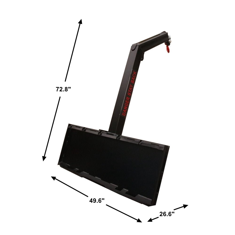 Skid Steer Quick Tach Lift Pole Jib Hoist Crane - HomeDIYer