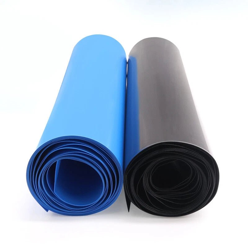 PVC Heat Shrink Tubing – Battery Wrap & Wire Sleeving | Clear, Black, Blue - HomeDIYer