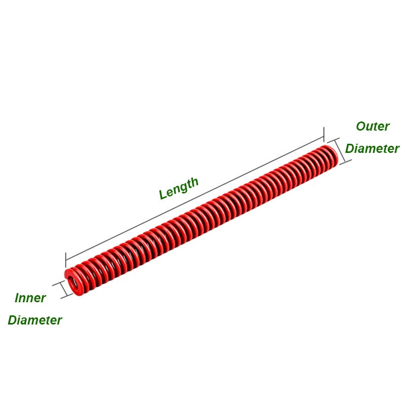 Die Springs Compression Spring Medium Load Duty Manganese Steel Outer Dia 8-50mm