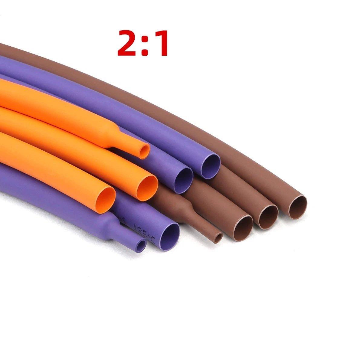 Heat Shrink Tubing 2:1 — Electrical Wire Sleeving, 5 Colors, Ø 1mm–50mm - HomeDIYer