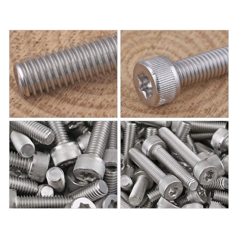 Torx Socket Cap Head Screws – M2 to M5, A2 Stainless Steel, Security Machine Bolts (304 Stainless)