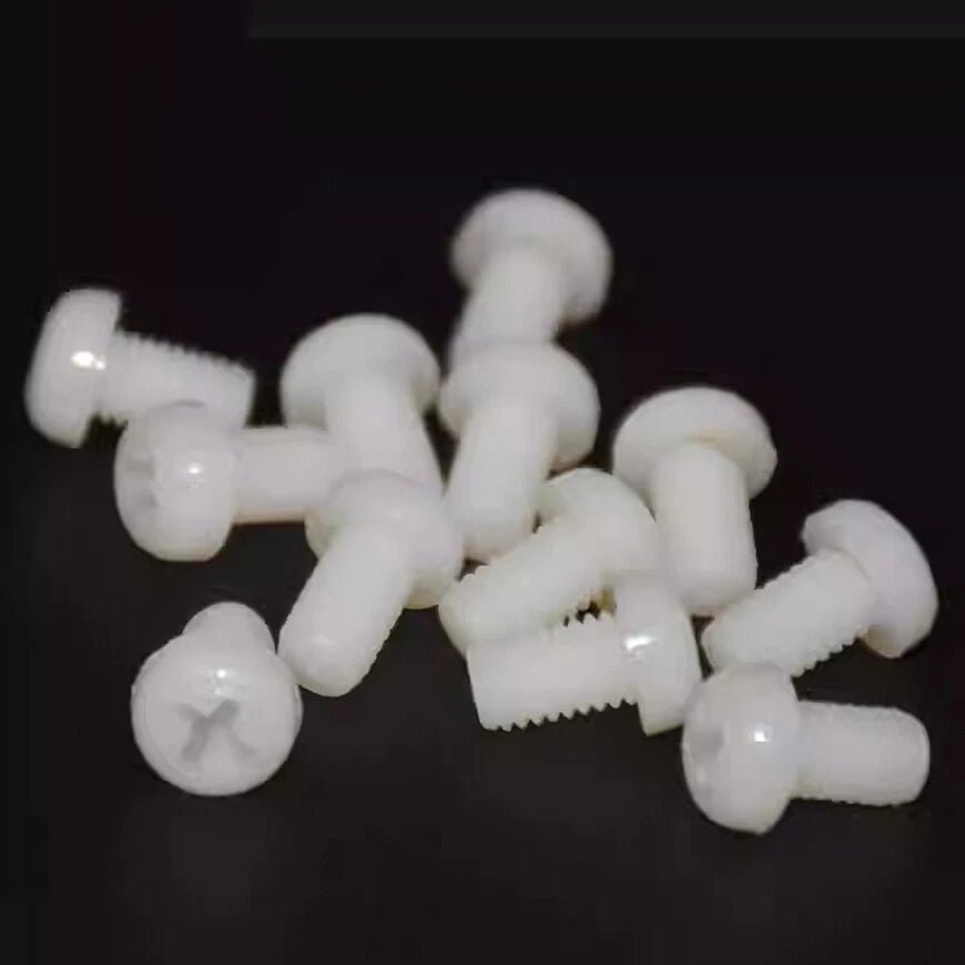 Nylon Phillips Pan Head Machine Screws M2 M2.5 M3 M4 M5 M6 — Plastic Metric Bolts - HomeDIYer