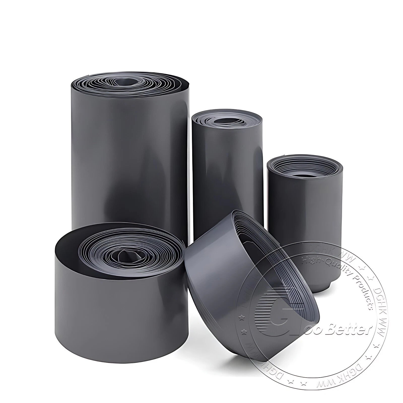 PVC Heat Shrink Tubing for RC Battery Packs — 17mm to 300mm Wide, Grey