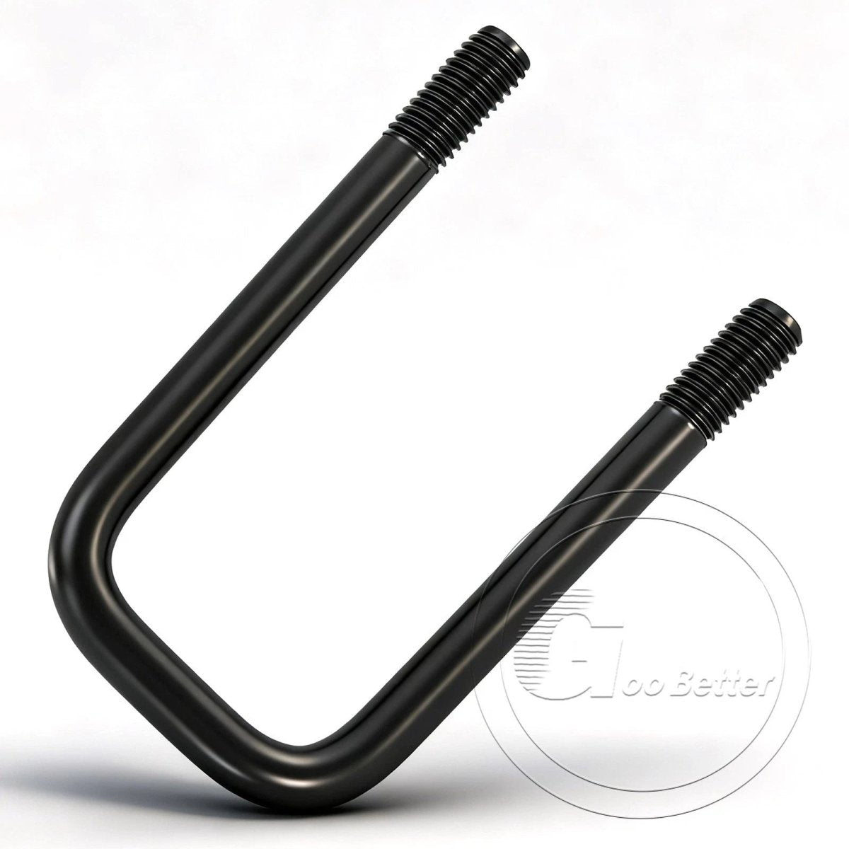 Black Square U - Bolts 304 Stainless Steel Fixing Clamp — M6 M8 M10 - HomeDIYer