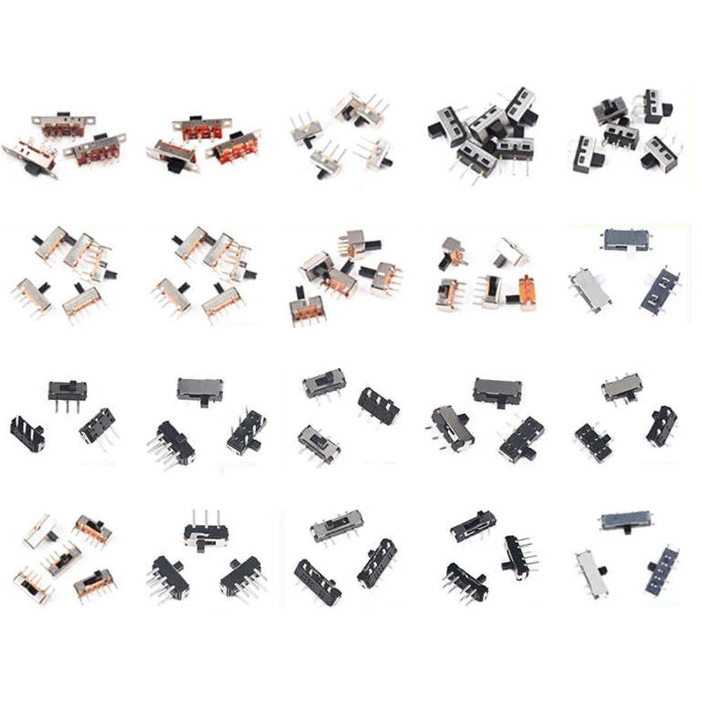 Miniature Slide Switch — 2P2T / 2P3T, 2 & 3 Position, SS/SK Series (G1.5–G6)