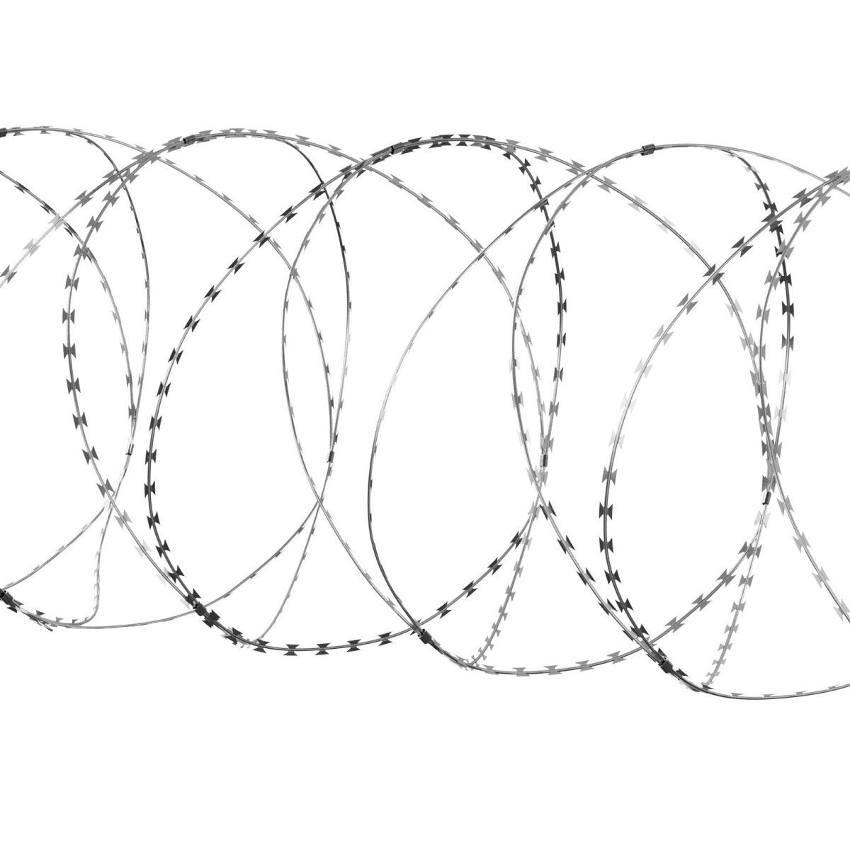 VEVOR Razor Wires, 147 ft Razor Barbed Wire, 3 Rolls Razor Wire Fencing Razor Fence, Double Spiral Razor Ribbon Barbed Wire Galvanized Razor Wire Fence, Rolls Razor for Garden - HomeDIYer