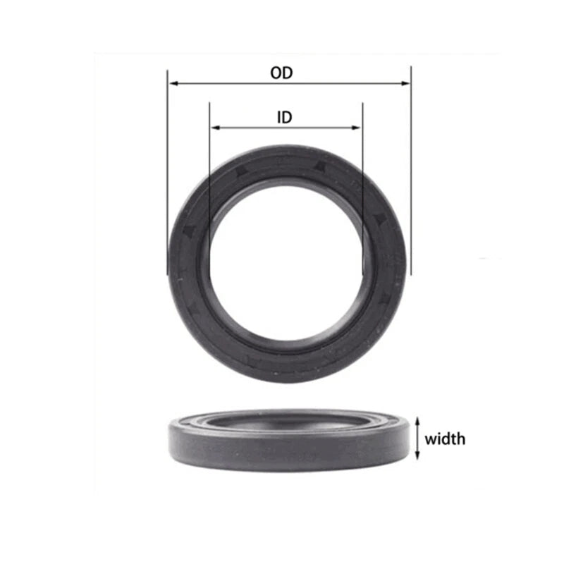 Metric TC Oil Seal 30–35mm ID | Double Lip Shaft Seal with Spring | Pack of 20