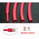 Red Heat Shrink Tubing 2:1 Ratio — Electrical Wire Sleeving & Cable Wrap
