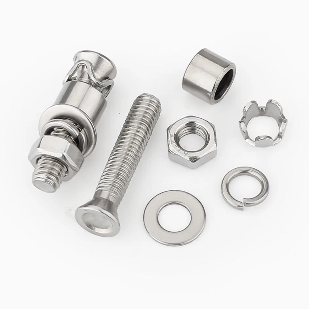 M6 M8 Stainless Steel Expansion Bolts for Marble & Concrete — 304 / 201 SS, 20–40mm