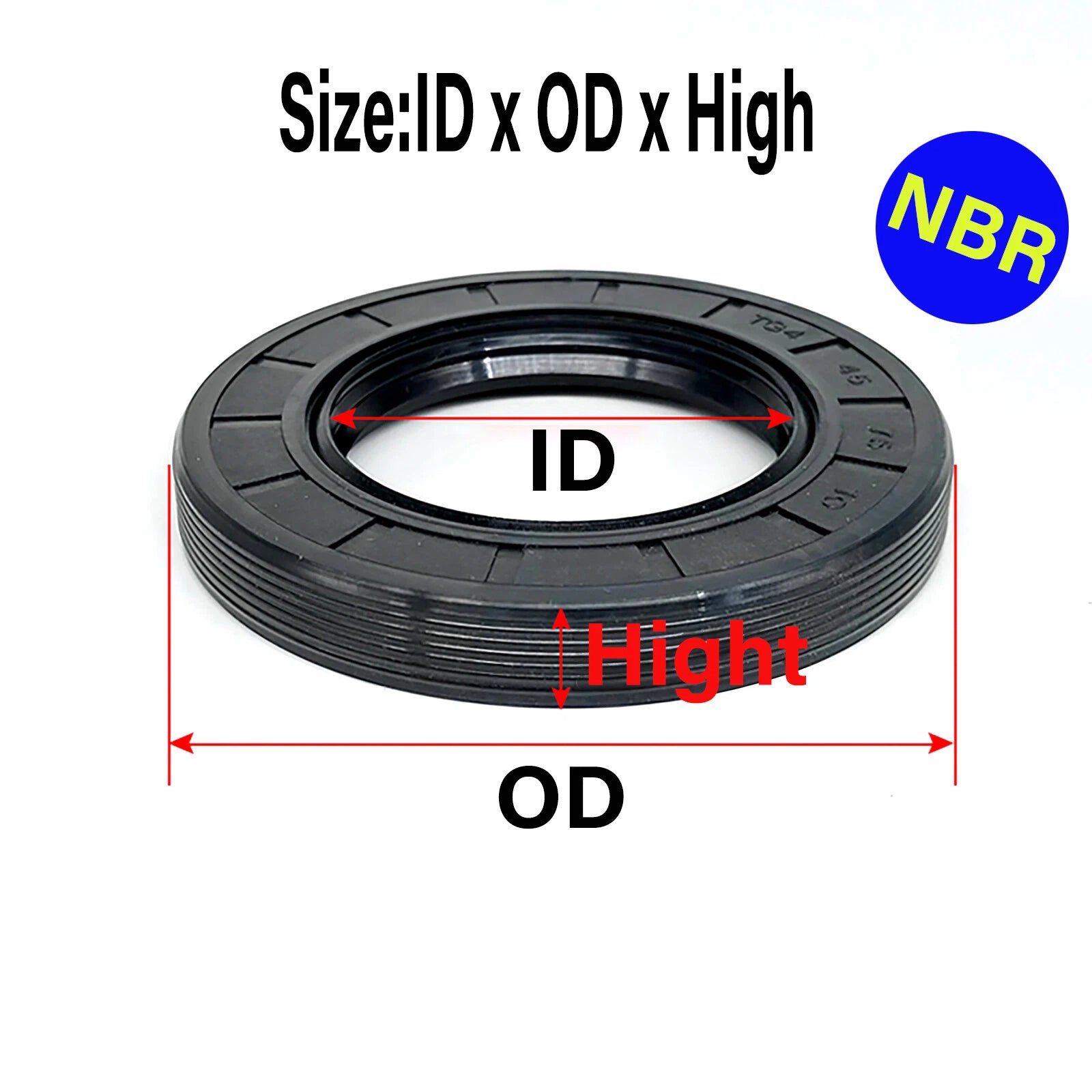 TC FB Skeleton Oil Seal — NBR Double Lip Rotary Shaft Seal, ID 32–65mm