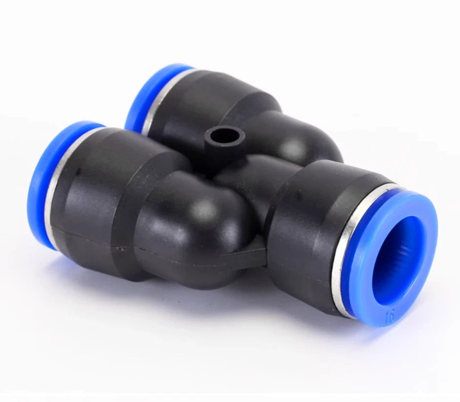 Nylon Pneumatic Push-fit Elbow Connector — Y-Shape, Cross & L-Shape | Air Line Tube Fitting