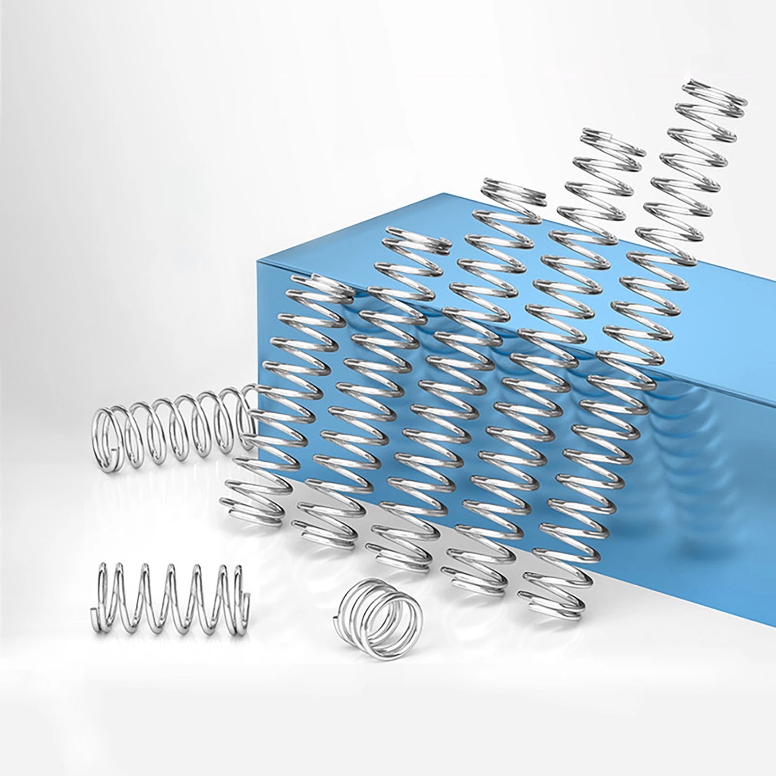 10pcs A2(304) Stainless Steel Compression Pressure Small Springs 0.3/0.4/0.5mm