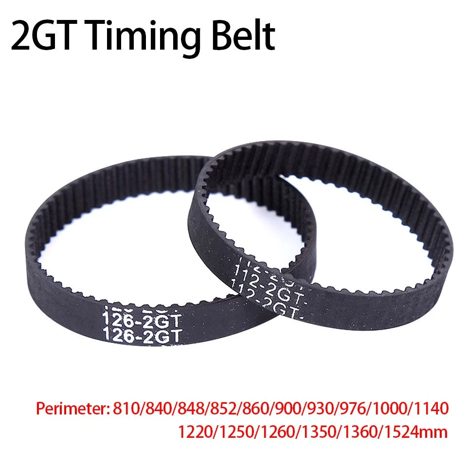 2GT Closed Loop Timing Belt 6mm Wide — CNC, 3D Printer & Robotics Drive Belt (810–1524mm)
