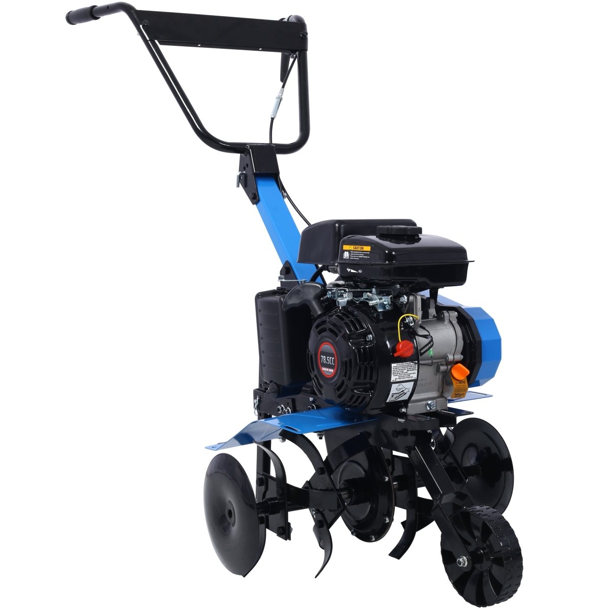 Gas - Powered 4 - Cycle 2 - in - 1 Tiller and Cultivator,78.5cc with Handle 18IN TILL WIDTH,EPA complaint - HomeDIYer