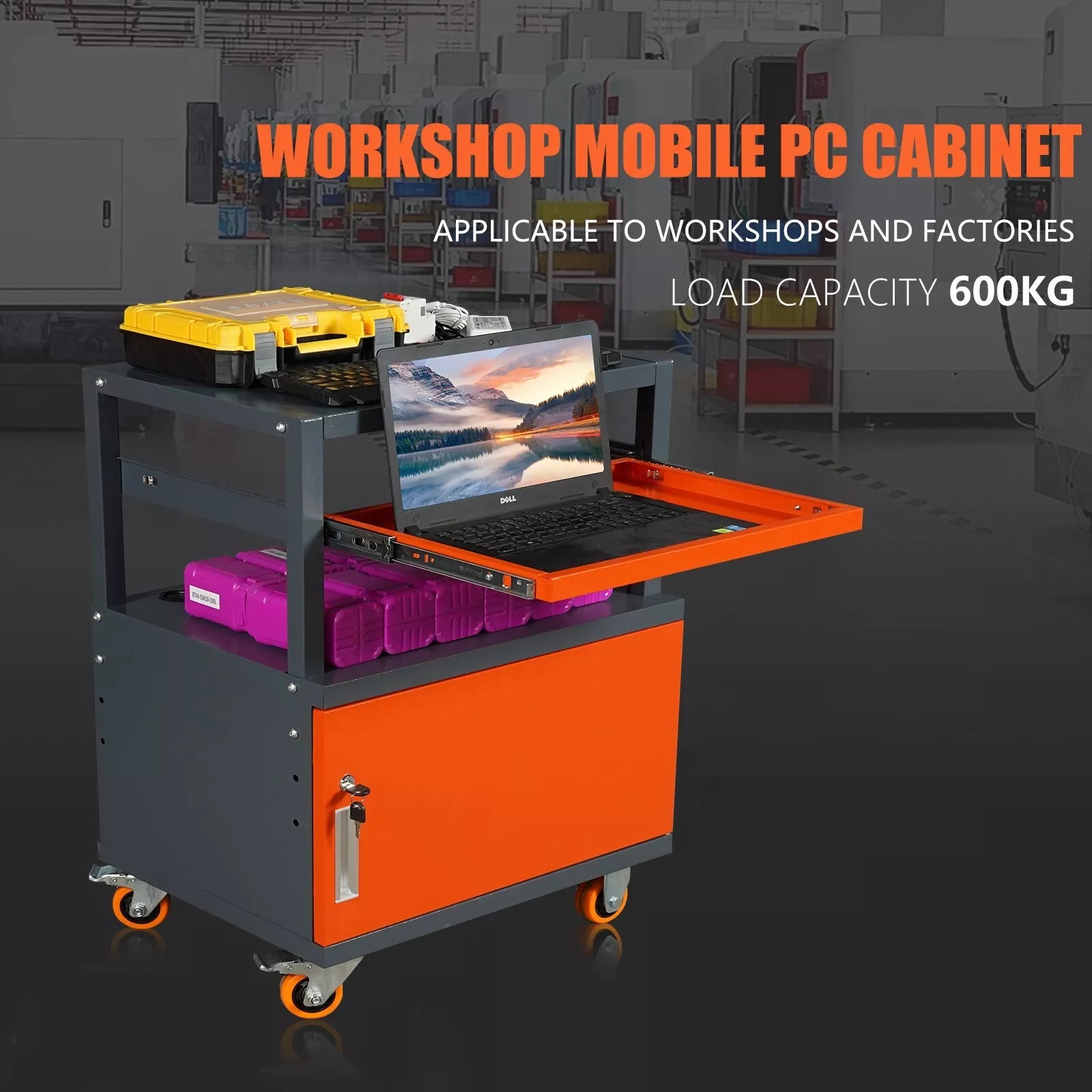 Tool trolley Laptop tool trolley Trolley with drawer - HomeDIYer