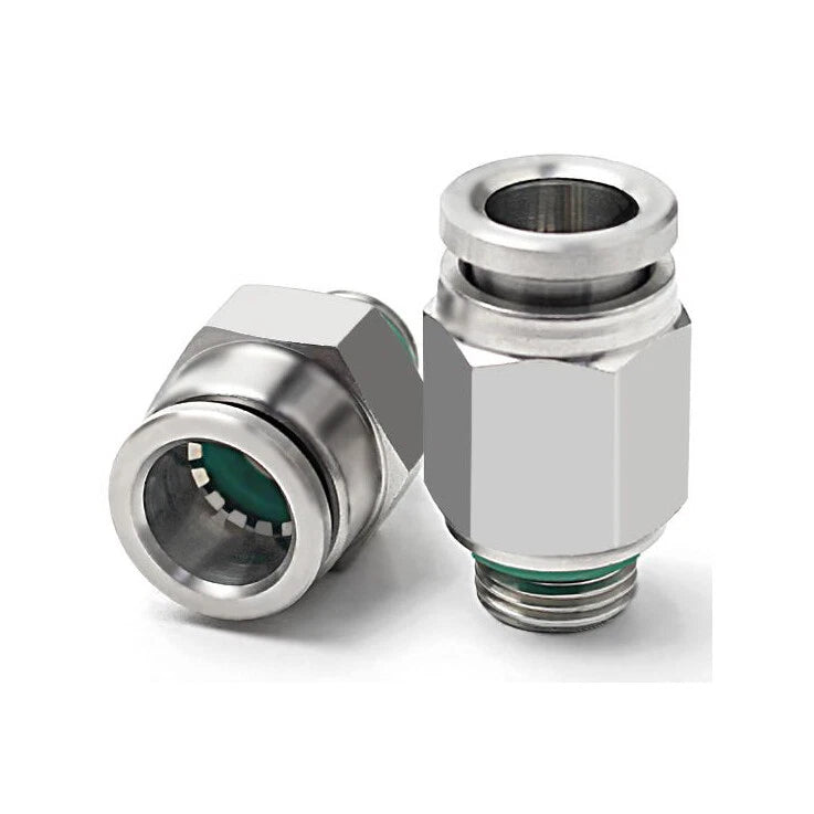 304 Stainless Steel Compression Fitting Female Straight Coupling Connector