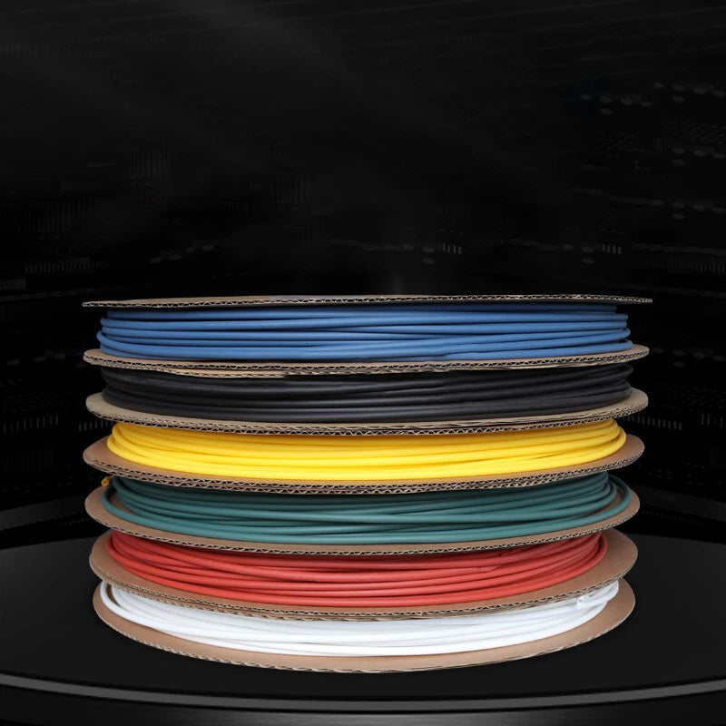 3:1 Heat Shrink Tubing Without Adhesive — Φ1.5mm to Φ6mm, 6 Colors
