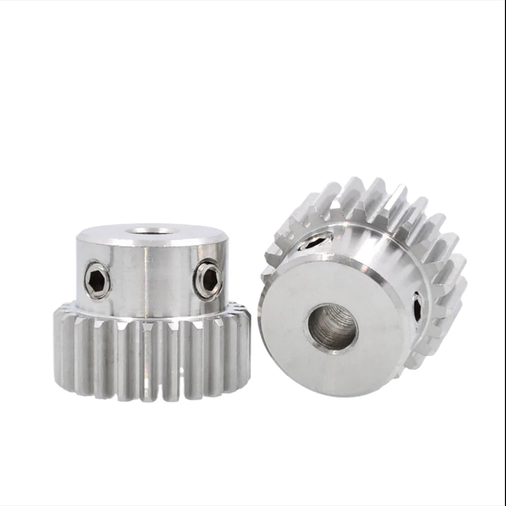 Stainless Steel A2 Module 1 Worm Shaft Worm Gear Wheel 15 to 60 Tooth Precision