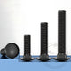 Black Stainless Steel Carriage Bolts M3–M12 | A2 Cup Square Dome Screws