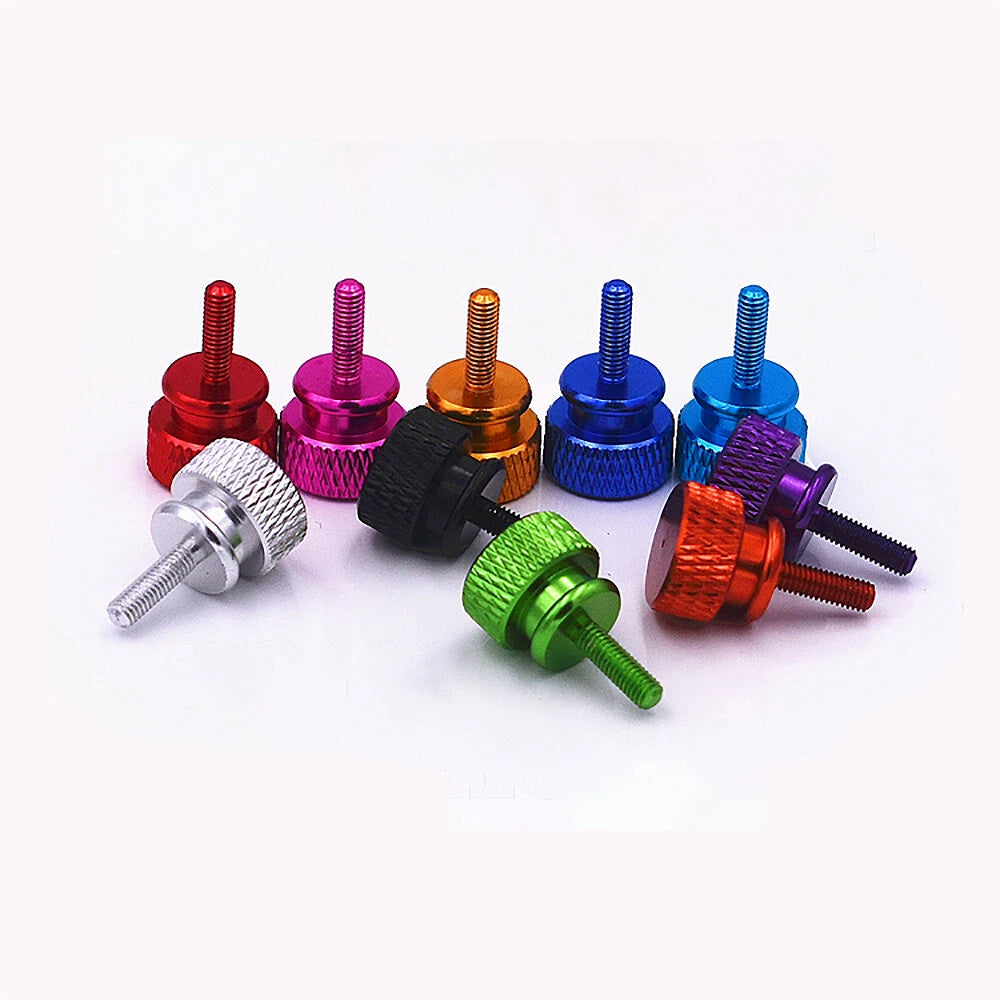 Set Screws M3 *10mm Aluminium Knurled Thumb Screw Flat Thumb Screws Computer DIY