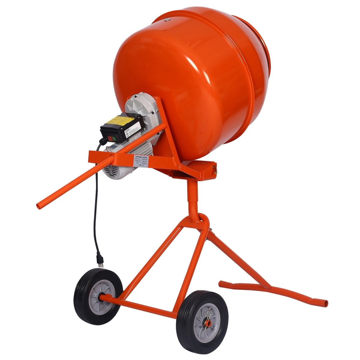5.0 cu. ft. Portable Concrete Mixer,electric cement mixer ,ETL certificated copper motor - HomeDIYer