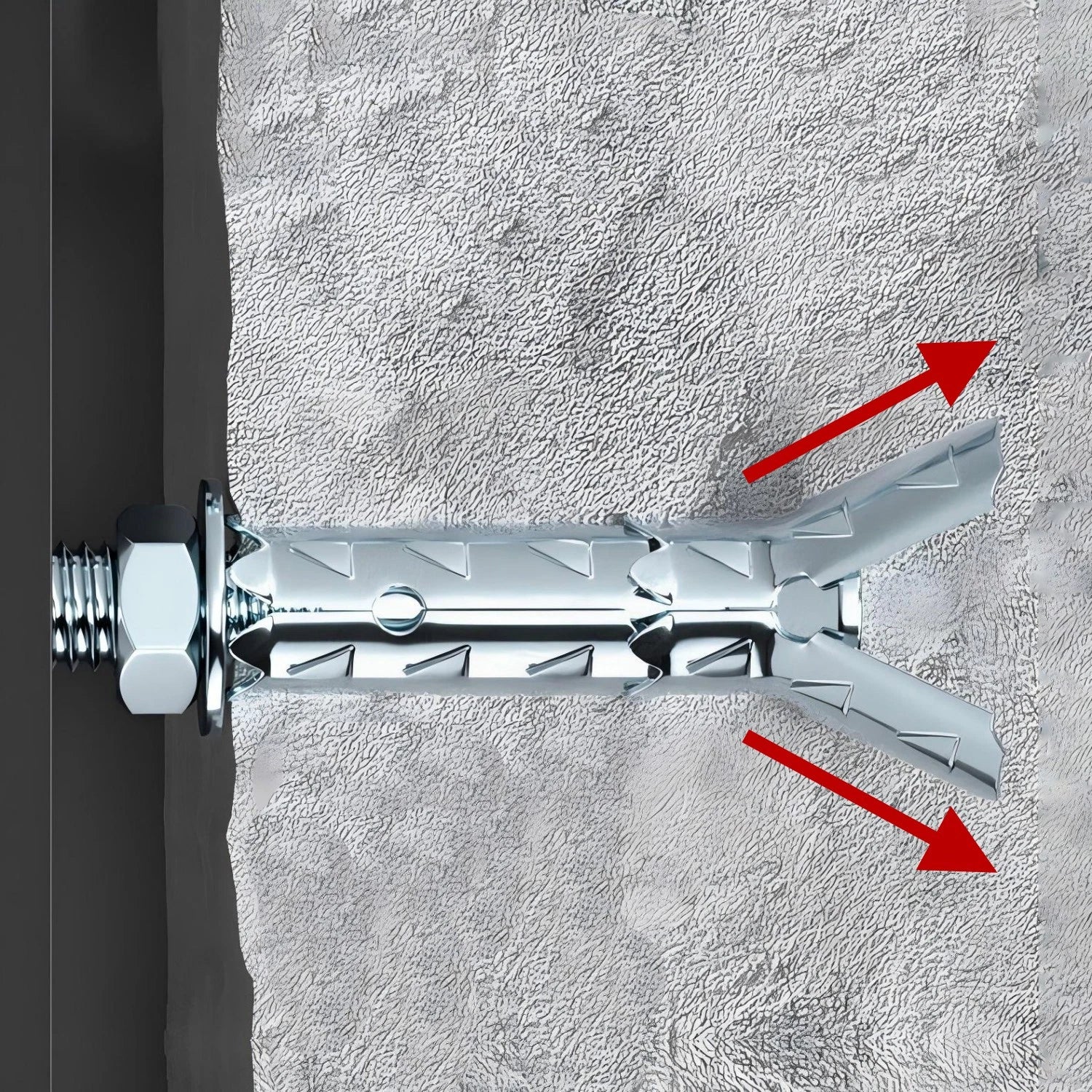 Galvanized Masonry Concrete Expansion Bolts — M6 M8 M10 M12 Wall Anchor Screws