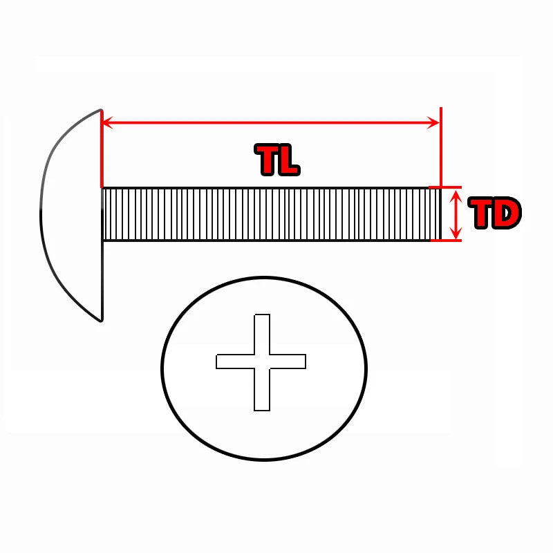 M5 Phillips Button Head Screws – 316 Stainless Steel Marine Grade, 8–60mm Lengths