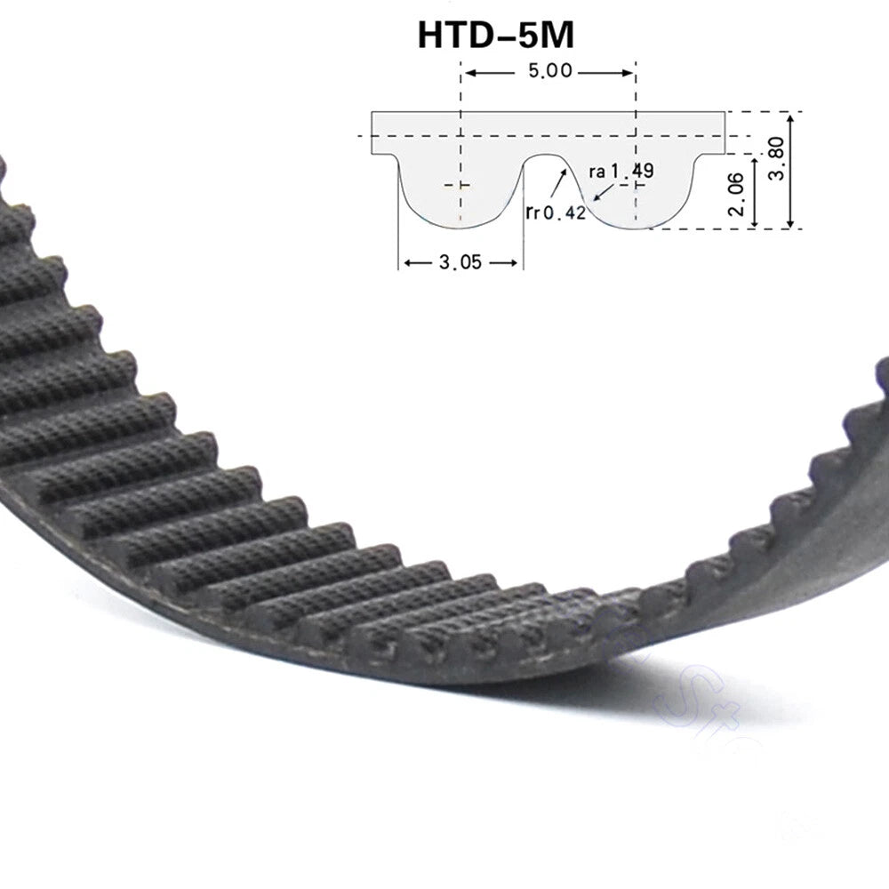HTD 5M Closed Loop Timing Belt – 5mm Pitch, 10mm Width for CNC & 3D Printer